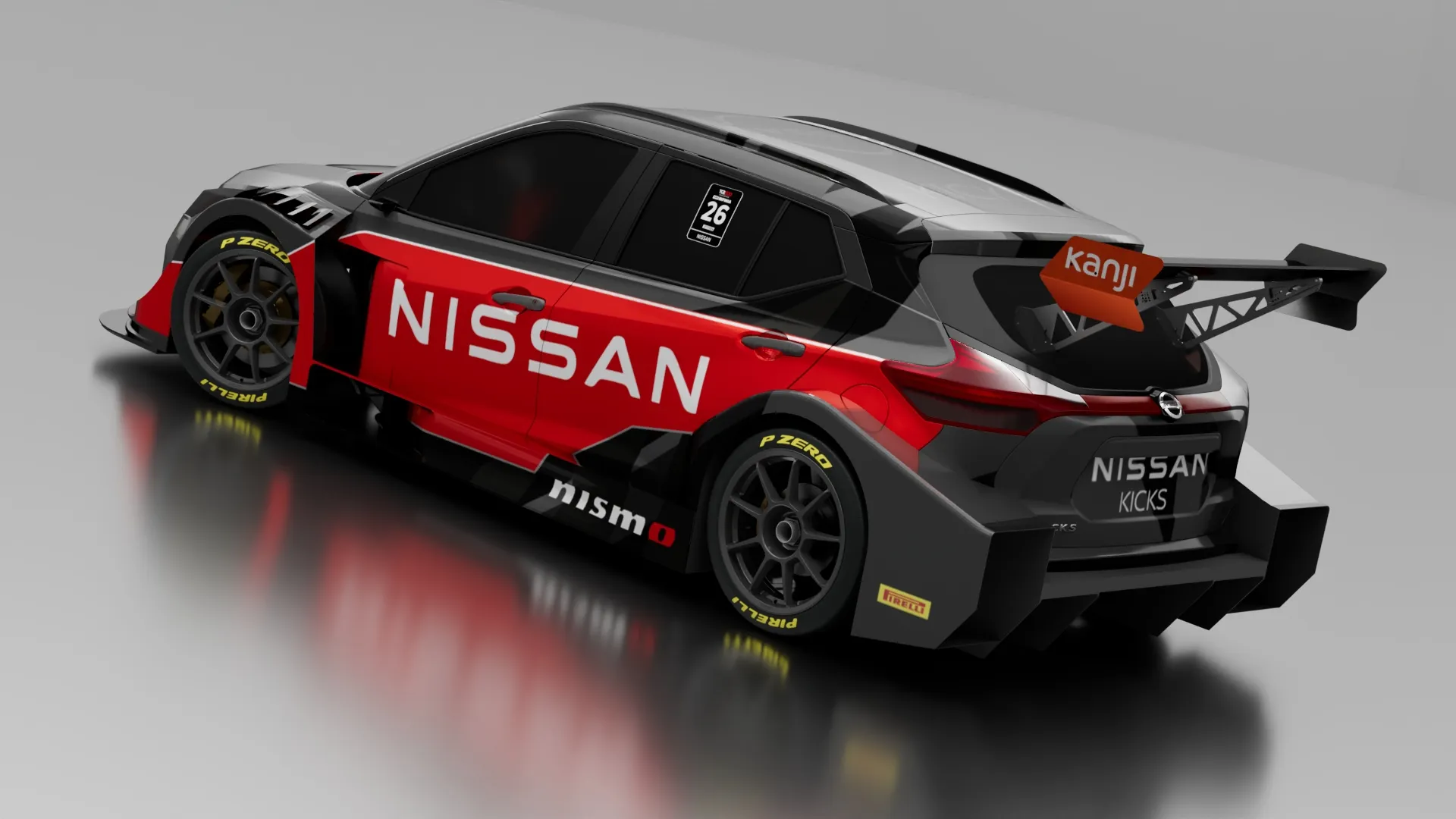 Nissan Kicks TC2000: Tres cuartos trasero