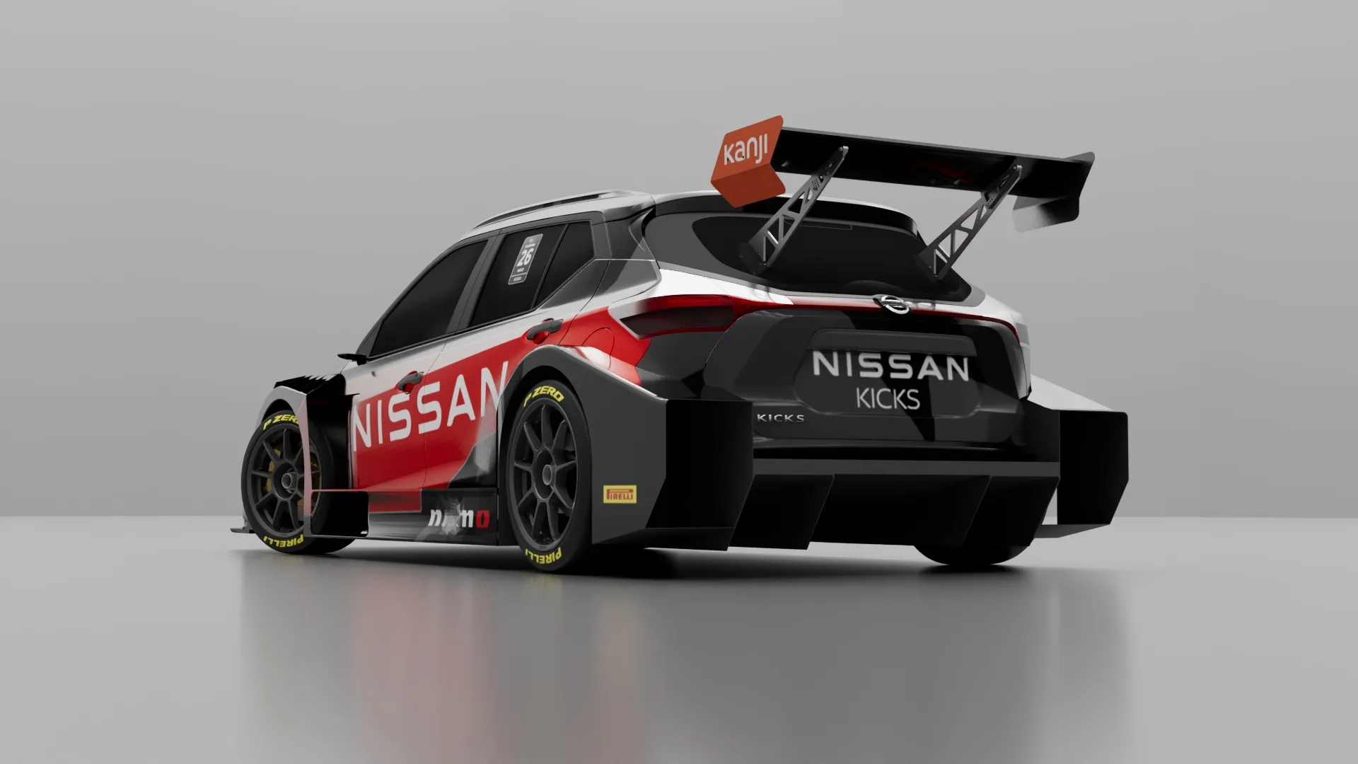 Nissan Kicks TC2000: Vista trasera