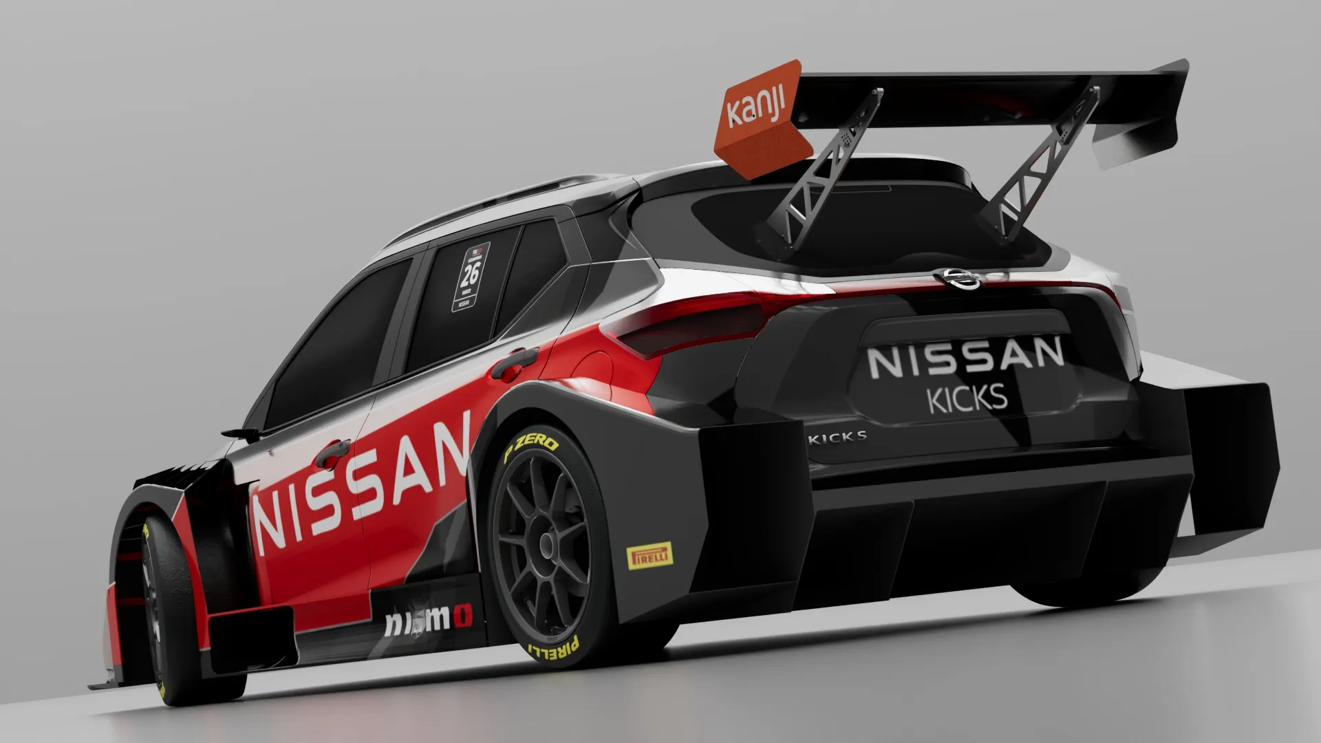 Nissan Kicks TC2000: Detalle trasero